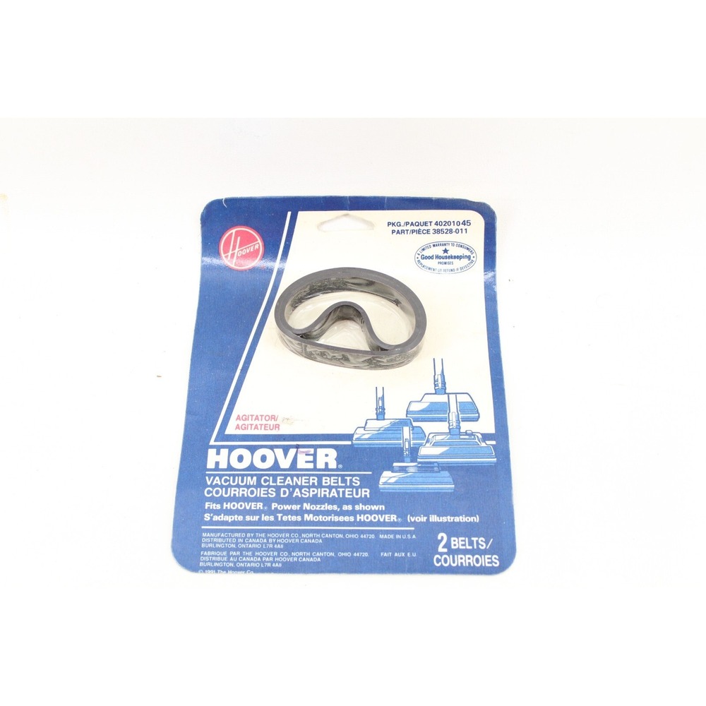 2 Hoover Vacuum Replacement Belts - Fits Power Nozzle #40201045